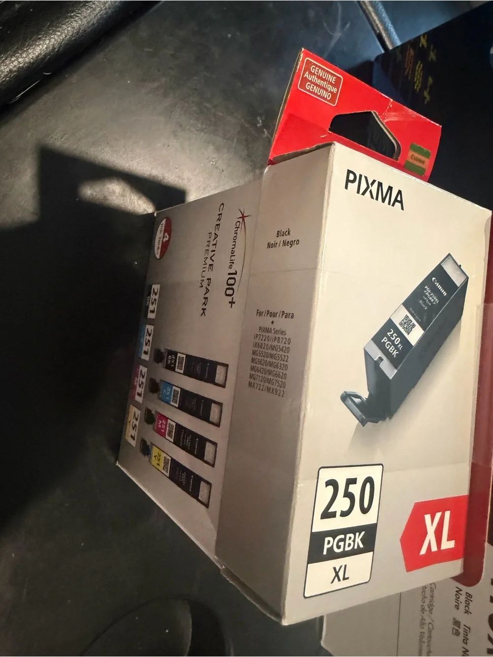 Canon PGI-250XL Black High Yield and CLI-251 B/C/M/Y Black & Color